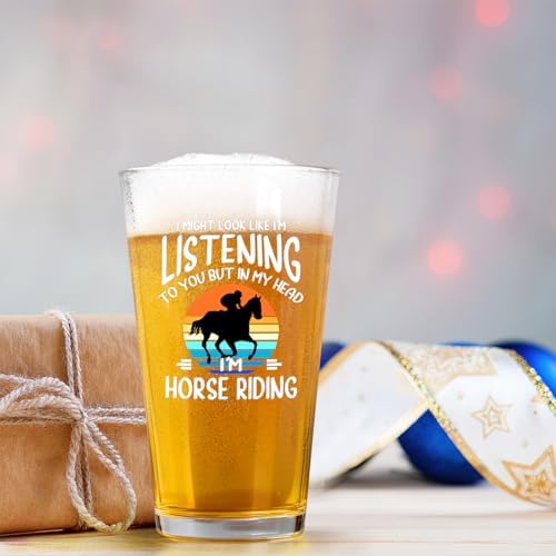 Joymaking Pferdsglas für Frauen bei Pferderennen, Geschenke für Männer und Frauen, 460 ml