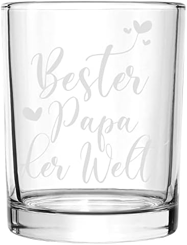 Joymaking personalisiertes Whiskyglas Geschenke für Papa - Bester Papa der Welt mit Gravur, Whiskyglas Vatertagsgeschenk