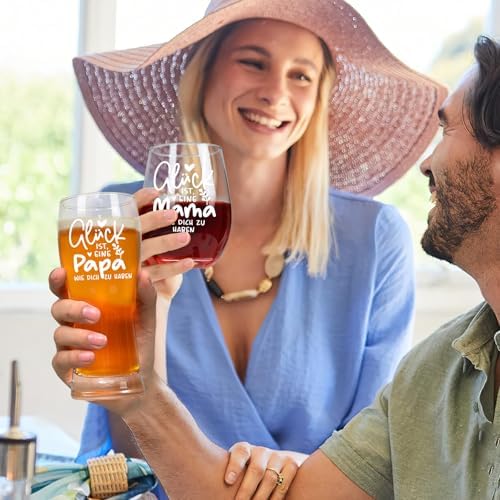 Joymaking Weinglas und Bierglas Set 500ml, ideal als Vatertags- und Muttertагsгггссссс ссссссссс ссссссссс Geschenk